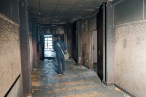 Incendie d'un collège à Dijon : impressionnant et intimidant
